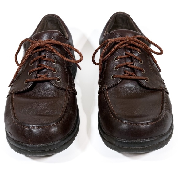 Dansko Wyatt Mens Size 7.5 8 EU 41 Brown Leather Full Grain Comfort Oxford Shoes - Picture 2 of 8